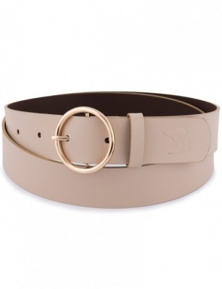 Skórzany pasek damski do spodni sukienki cielista skóra nat. 3,5 cm Beltimore B84 - zdjęcie 5