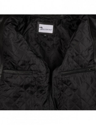 Kurtka skórzana męska bydlęca premium docieplana czarna Beltimore K01 - zdjęcie 18