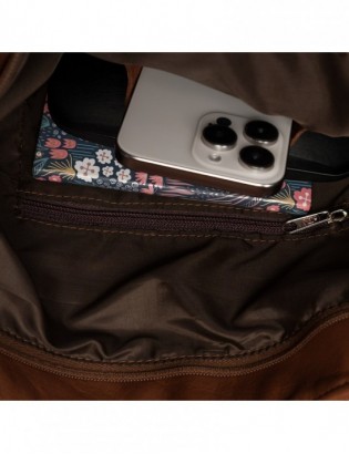 Torebka Damska Shopper Skóra Naturalna Miękka Beltimore Koniakowa 937 - zdjęcie 6