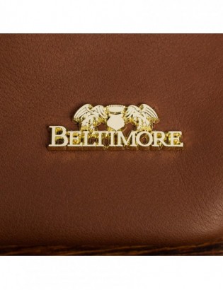 Torebka Damska Shopper Skóra Naturalna Miękka Beltimore Koniakowa 937 - zdjęcie 9