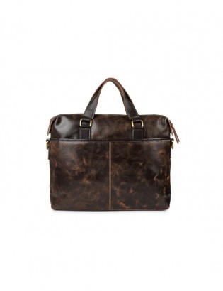 Beltimore torba męska na ramię skórzana duża brązowa N08 - zdjęcie 6