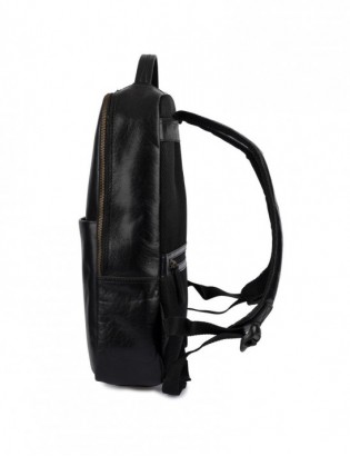 Plecak skórzany na laptopa 15,6 biznesowy duży A4 pojemny czarny premium Beltimore N05 - zdjęcie 7