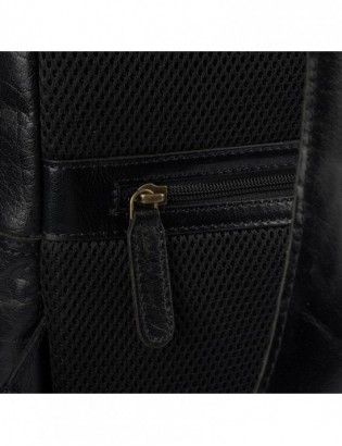 Plecak skórzany na laptopa 15,6 biznesowy duży A4 pojemny czarny premium Beltimore N05 - zdjęcie 9