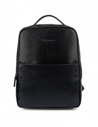 Plecak skórzany na laptopa 15,6 biznesowy duży A4 pojemny czarny premium Beltimore N05 - zdjęcie 10