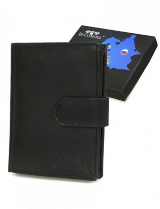 Męski portfel skórzany klasyczny RFiD czarny Beltimore U94 - zdjęcie 1