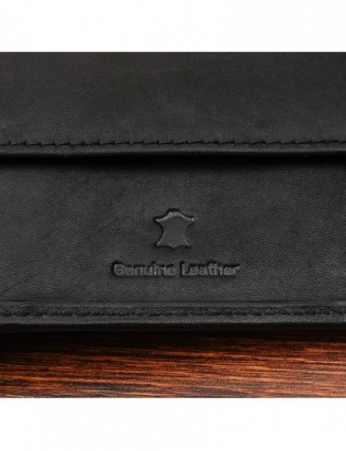 Męski portfel skórzany klasyczny RFiD czarny Beltimore U94 - zdjęcie 9