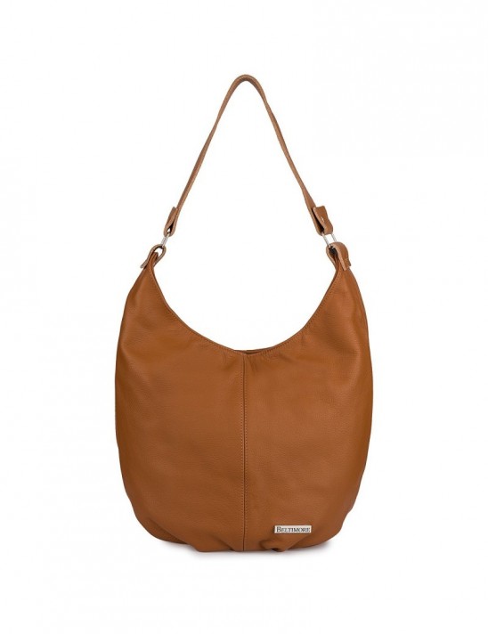 Torebka Damska Shopper Skóra Naturalna Miękka Beltimore Camel 938