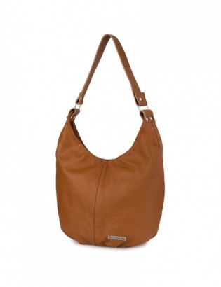 Torebka Damska Shopper Skóra Naturalna Miękka Beltimore Camel 938 - zdjęcie 3