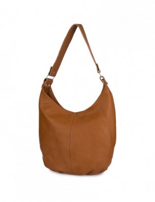 Torebka Damska Shopper Skóra Naturalna Miękka Beltimore Camel 938 - zdjęcie 4