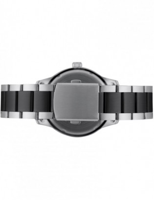 Zegarek męski bransoleta duży solidny czarno-srebrny klasyczny premium Beltimore BT02 - zdjęcie 6