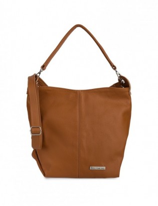 Torebka Damska Shopper Skóra Naturalna Miękka Beltimore Camel 936 - zdjęcie 1