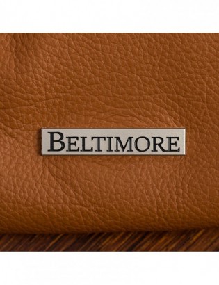Torebka Damska Shopper Skóra Naturalna Miękka Beltimore Camel 936 - zdjęcie 8