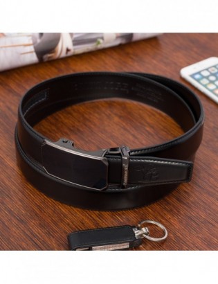 Zestaw męski skórzany czarny elegancki Beltimore portfel pasek Z56 - zdjęcie 24