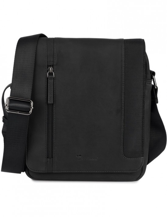 Torba męska skórzana na ramię zgrabna elegancka Beltimore czarna N36