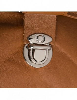 Torba męska na ramię skórzana do pracy Beltimore camel L64 - zdjęcie 8