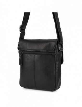 Torba Męska Listonoszka Skórzana na Ramię Elegancka Beltimore czarna N38 - zdjęcie 8