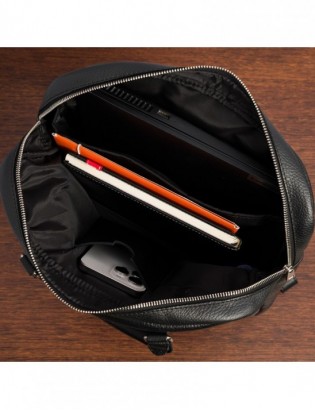 Plecak na laptopa skóra naturalna profesjonalny duży A4 premium Beltimore N24 - zdjęcie 10