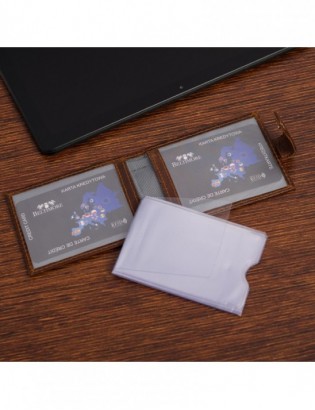 Etui skórzane na dokumenty karty wizytownik RFiD Beltimore ciemny brąz C86 - zdjęcie 6