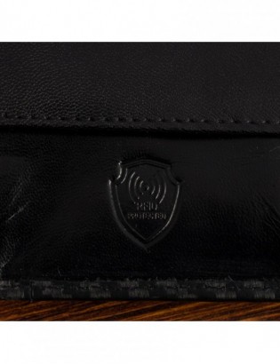 Portfel męski skórzany klasyczny RFiD duży czarny carbon premium Beltimore P01 - zdjęcie 9