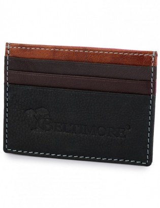 Etui skórzane na dokumenty karty wizytownik Beltimore  wielokolorowe mix J01 - zdjęcie 1