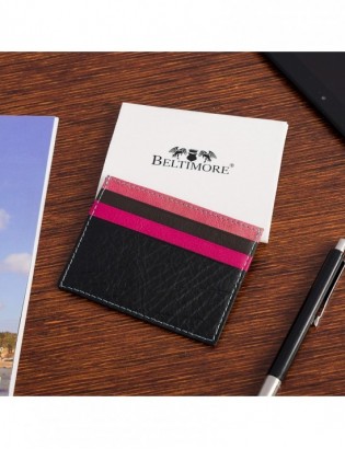 Etui skórzane na dokumenty karty wizytownik Beltimore  wielokolorowe mix J01 - zdjęcie 9