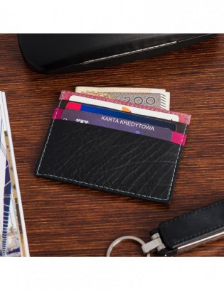 Etui skórzane na dokumenty karty wizytownik Beltimore  wielokolorowe mix J01 - zdjęcie 10