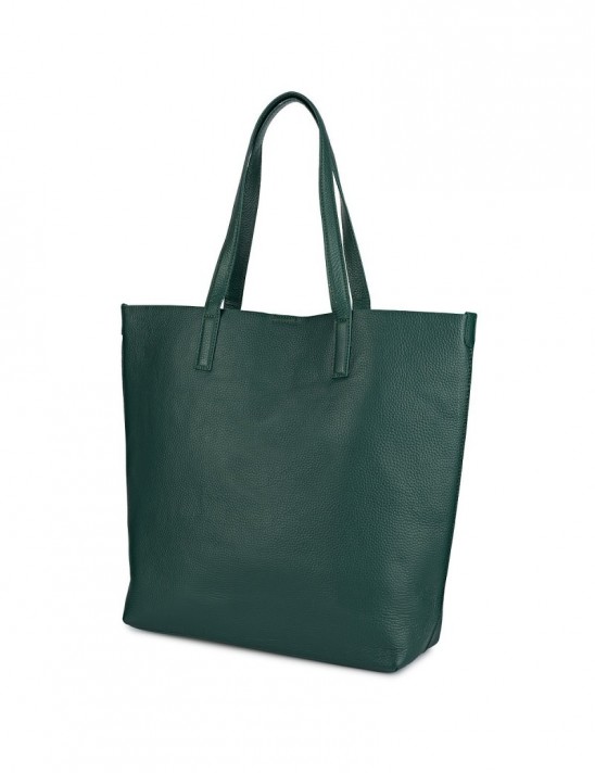Torebka Damska Shopper Skóra Naturalna Miękka Beltimore zielona  N33