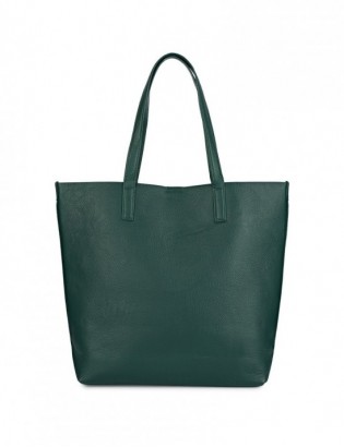 Torebka Damska Shopper Skóra Naturalna Miękka Beltimore zielona  N33 - zdjęcie 6