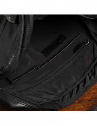 Torba męska skórzana na ramię laptopa duża  biznesowa Beltimore czarna N02 - zdjęcie 6