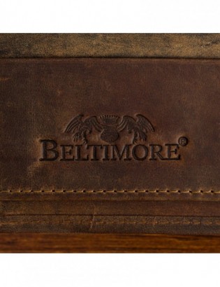 Biwuar Męski Skórzany Aktówka Teczka Biznesowa  Notebook Beltimore brązowy S80 - zdjęcie 9