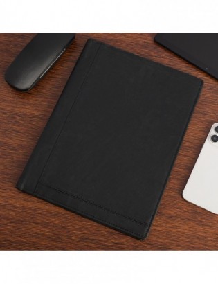 Biwuar Męski Skórzany Aktówka Teczka Biznesowa  Notebook Beltimore czarny S80 - zdjęcie 3