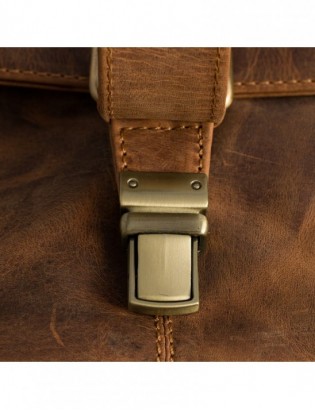 Torba męska skórzana na ramię zgrabna brązowa elegancka Beltimore N11 - zdjęcie 5