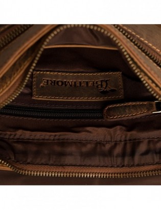 Torba męska skórzana na ramię zgrabna brązowa elegancka Beltimore N11 - zdjęcie 7