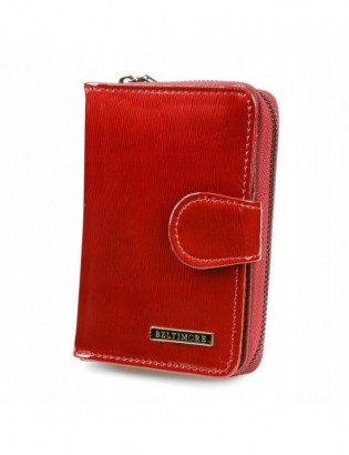 Czerwony damski portfel skóra naturalna premium Beltimore A02 - zdjęcie 6
