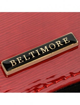 Czerwony damski portfel skóra naturalna premium Beltimore A02 - zdjęcie 7