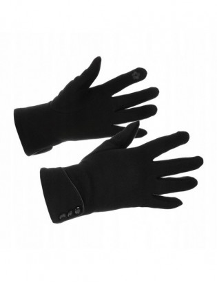 Rękawiczki damskie czarne dotyk polarek uni BELTIMORE K28 - zdjęcie 4