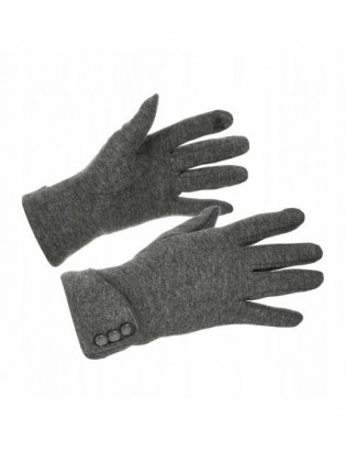 Rękawiczki damskie szare dotyk polarek uni BELTIMORE K28 - zdjęcie 3