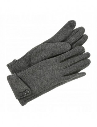 Rękawiczki damskie szare dotyk polarek uni BELTIMORE K28 - zdjęcie 4