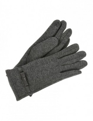 Rękawiczki damskie szare dotyk polarek BELTIMORE K29 - zdjęcie 3