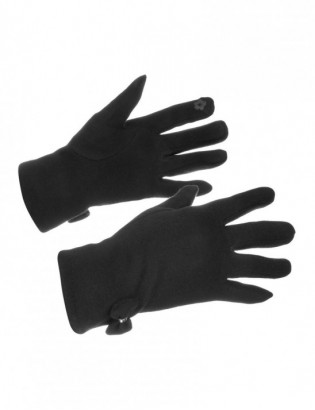 Rękawiczki damskie czarne dotyk polarek BELTIMORE K30 - zdjęcie 1