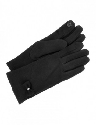 Rękawiczki damskie czarne dotyk polarek BELTIMORE K30 - zdjęcie 4