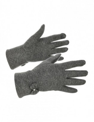 Rękawiczki damskie szare dotyk polarek BELTIMORE K30 - zdjęcie 1