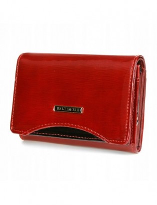 Skórzany portfel rękawiczki damskie zestaw prezent A04K25 - zdjęcie 5