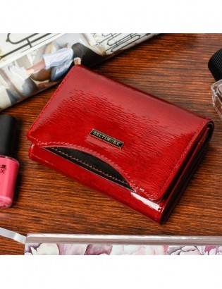 Skórzany portfel rękawiczki damskie zestaw prezent A04K25 - zdjęcie 8