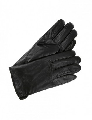 Zestaw męski skórzany portfel poziomy rękawiczki czarne Beltimore T87 - zdjęcie 7