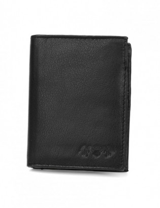 Zestaw męski skórzany portfel pionowy rękawiczki czarne Beltimore T83 - zdjęcie 5