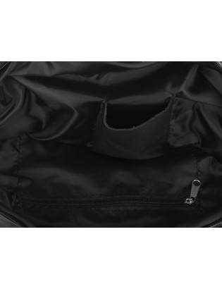 Brązowy plecak skórzany damski POLSKI B5 z klapą S41 - zdjęcie 5
