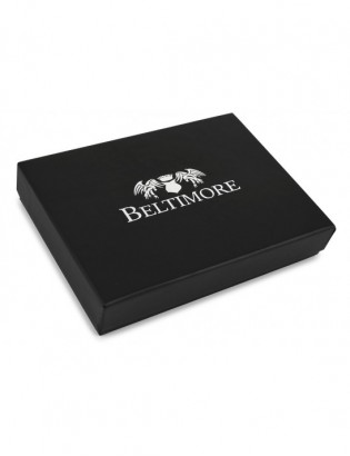 Etui na wizytówki karty czarne skórzane portfel slim Beltimore G94 - zdjęcie 9