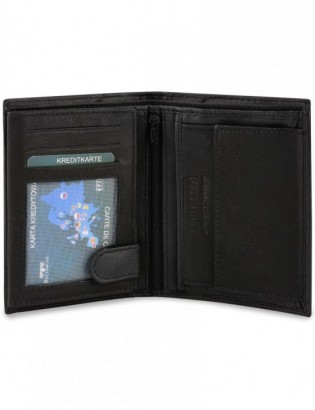 Męski portfel skórzany klasyczny czarny Beltimore D45 - zdjęcie 7