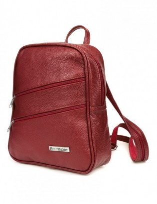Bordowy plecak torebka damska Skórzana Beltimore 022